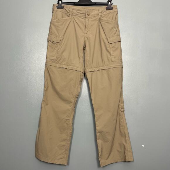 The North Face Paramount 2.0 Convertible Cargo Pants Shorts Tan Women’s Size 8 - Picture 1 of 11